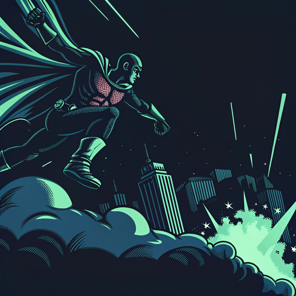 Comic art technique demonstration